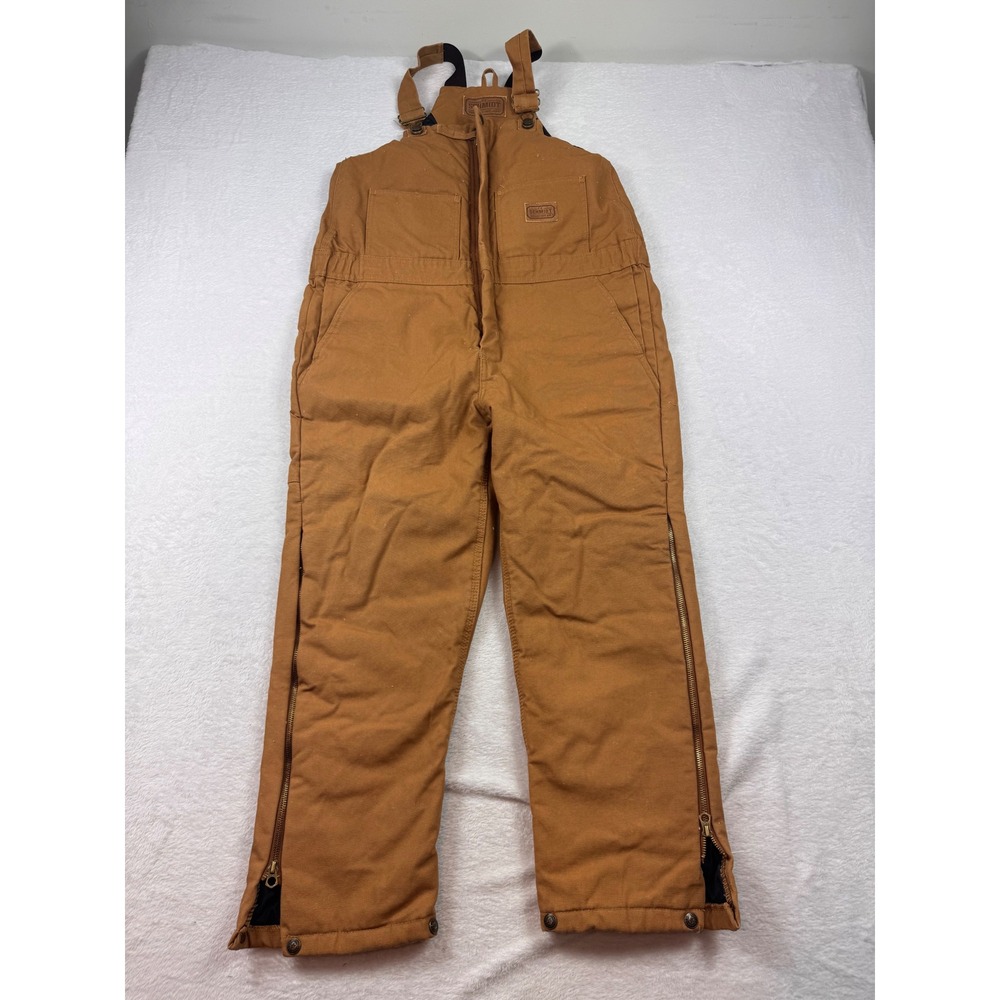 CE Schmidt Workwear Youth Large 14-16 Insulated Bib Overalls Duck Brown TBB20BD